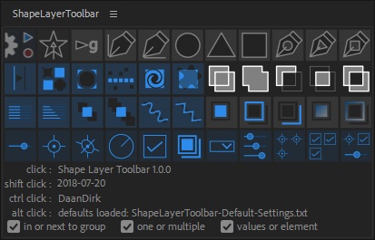 Shape Layer Toolbar 1.03