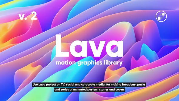 抖音AE模版Lava | Social Media Pack 熔岩 社交媒体包videohive24118486