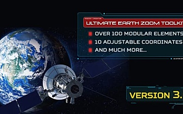 高科技宇宙俯冲地球地点动画AE模板-Ultimate Earth Zoom Toolkit V3.6-videohive-10354880