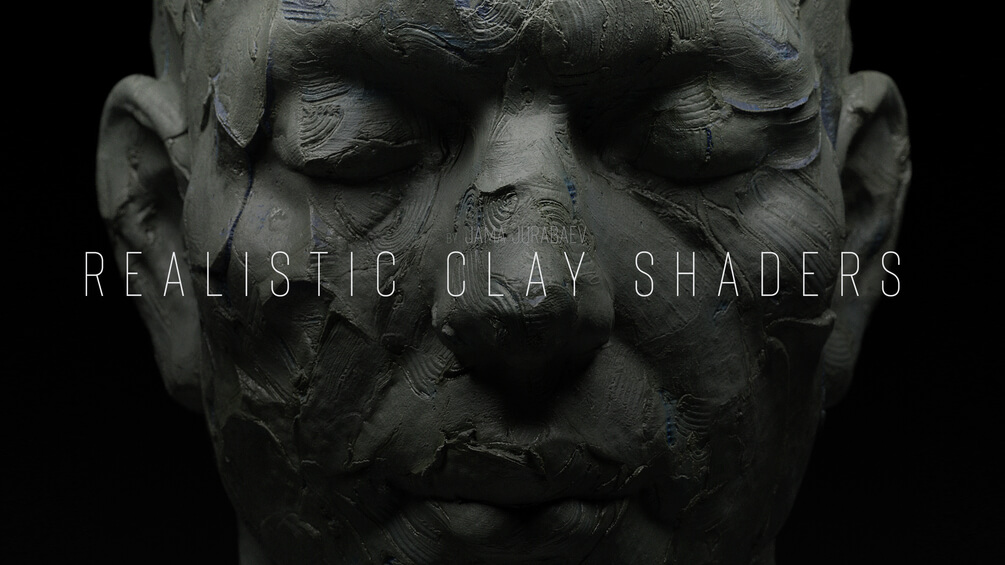 Blender 数字雕塑粘土材质球Realistic Clay Shaders