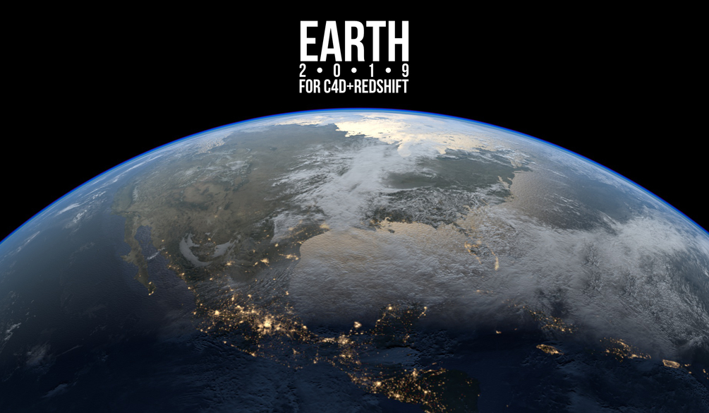 EARTH for Cinema 4D and Redshift  8K超清C4d地球工程文件下载