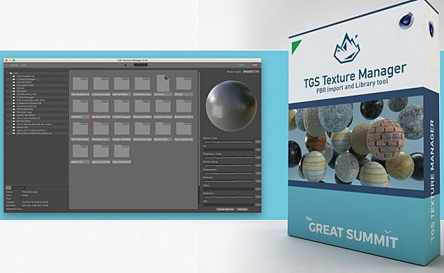 thegreatsummit.com TGS Texture Manager V1.85 c4D TGS纹理管理器插件下载
