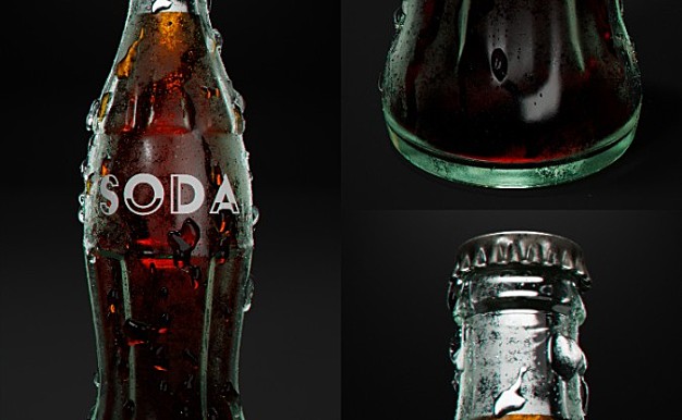 创建照片级汽水瓶pixelfront CREATE A PHOTO REAL SODA BOTTLE