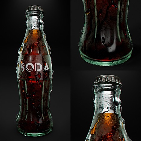 创建照片级汽水瓶pixelfront CREATE A PHOTO REAL SODA BOTTLE