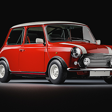 1997 classic compact car经典老爷车3d超写真汽车3d模型