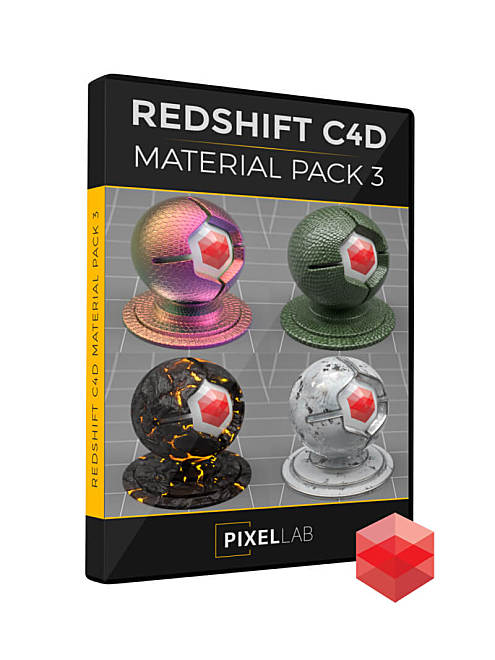 thepixellab Redshift C4D Material Pack 3 C4d Redshift 材质包3