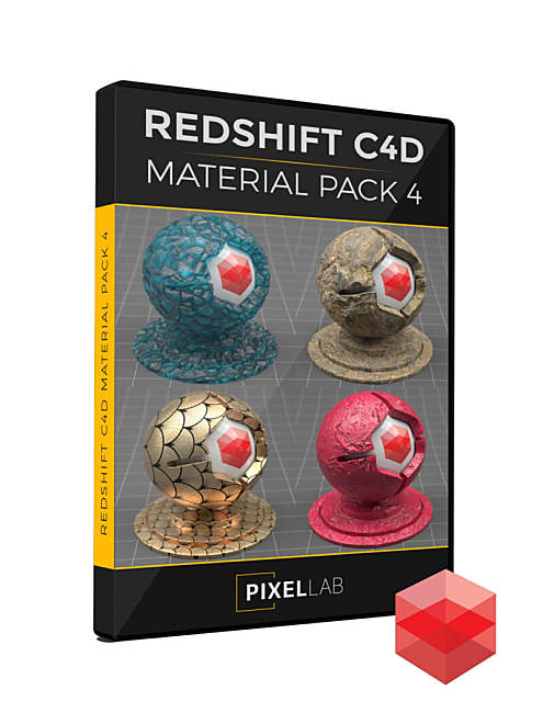 thepixellab Redshift C4D Material Pack 4 C4d Redshift 材质包4