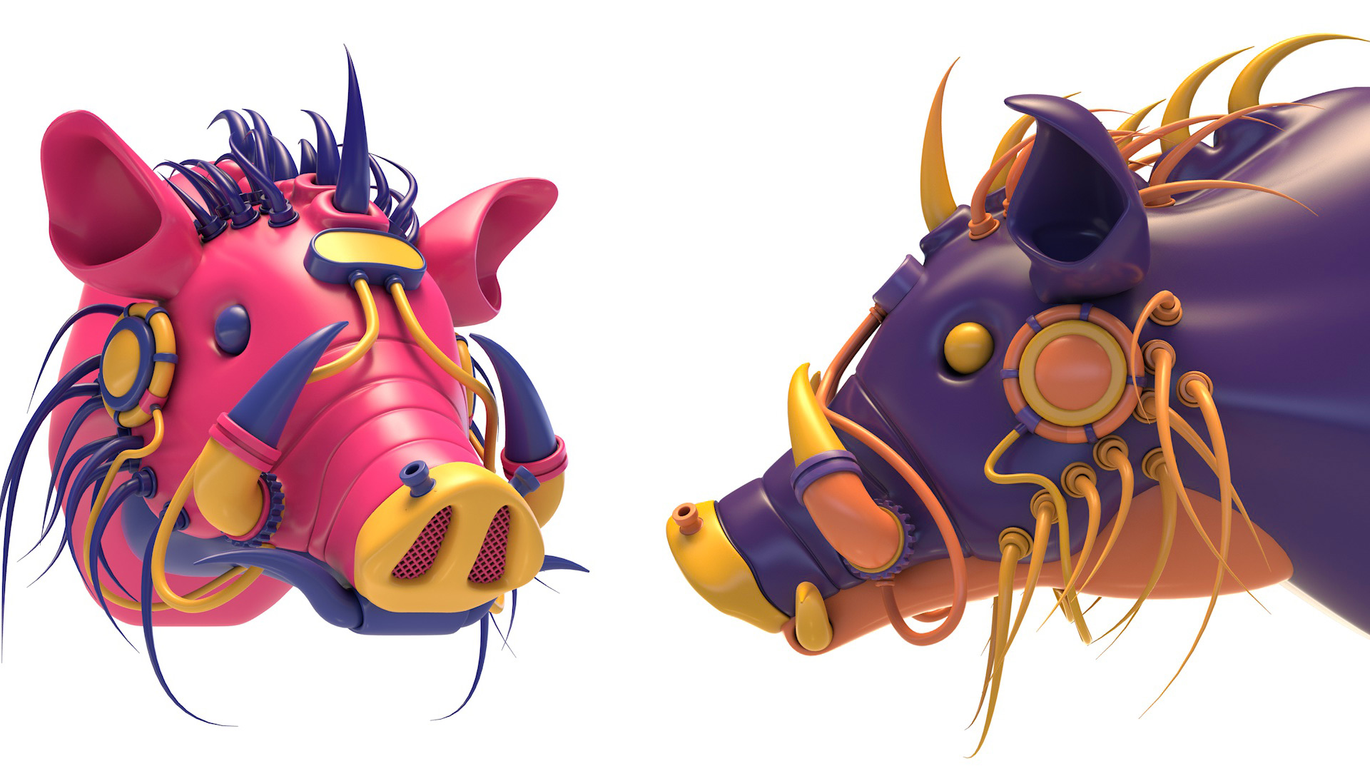 Color Palettes Vol 1 - C4D Procedural Materials 20 个调色板