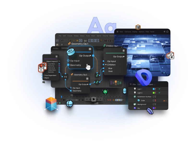 俄罗斯C4D现代视频包装实战课程【团购】