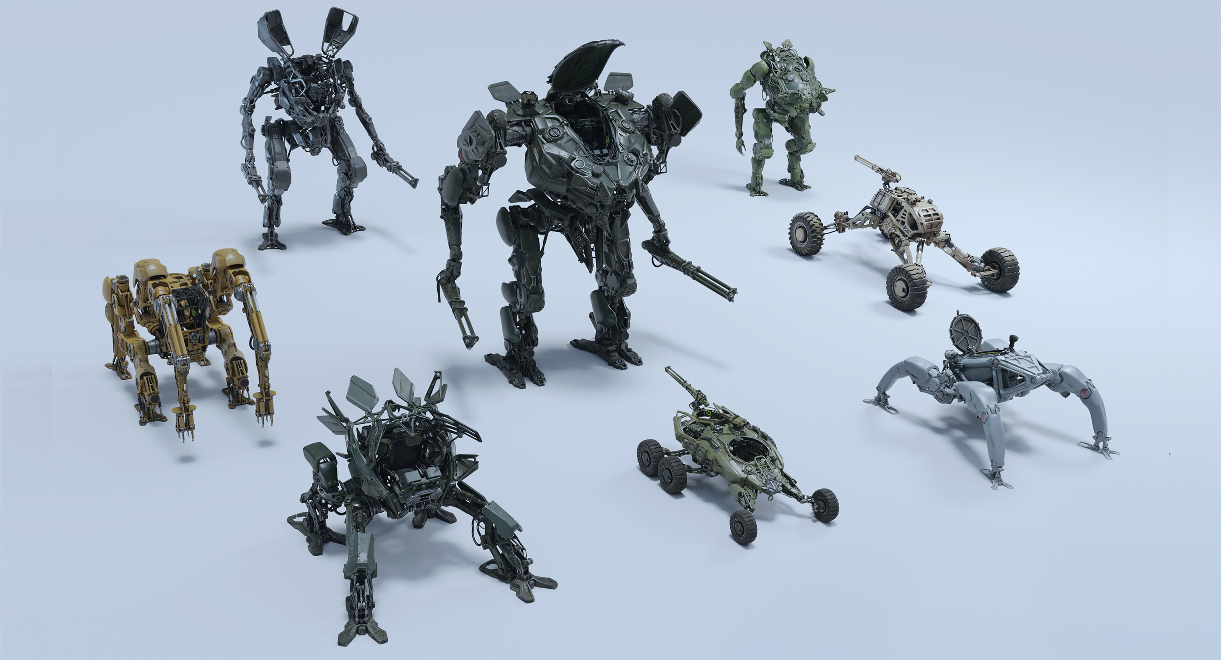 Mech Squad Collection科幻机甲模型合集