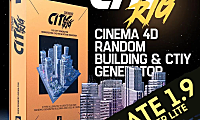c4d城市绑定预设-florenoir Cinema 4D CITY RIG1.9 城市绑定1.9版