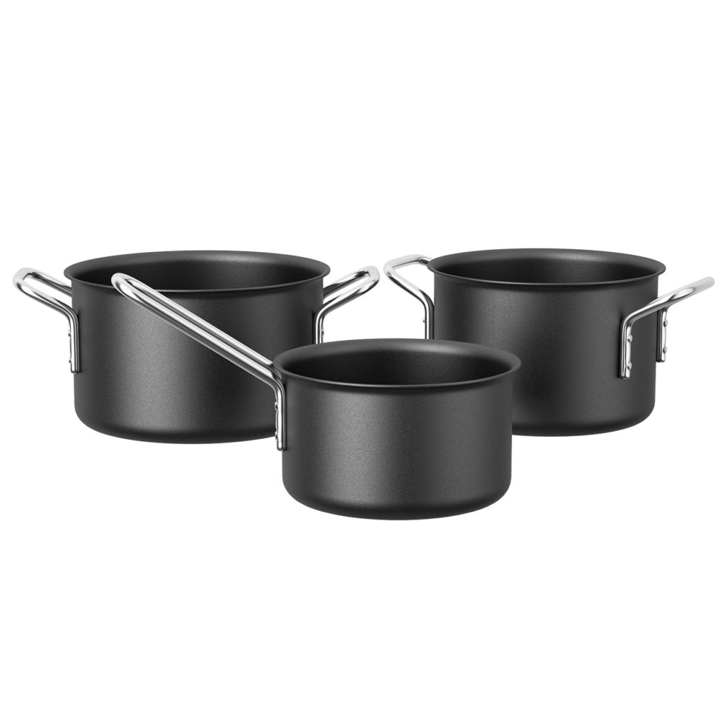 Black Line Trio Pot Set by Eva Solo   Eva Solo 黑线三重壶套装