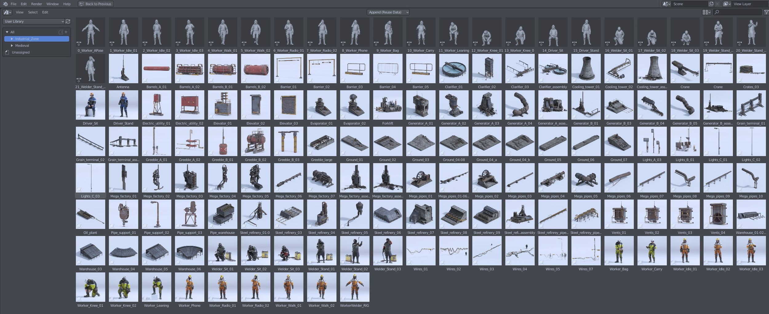 工业区资源库Industrial Zone Collection