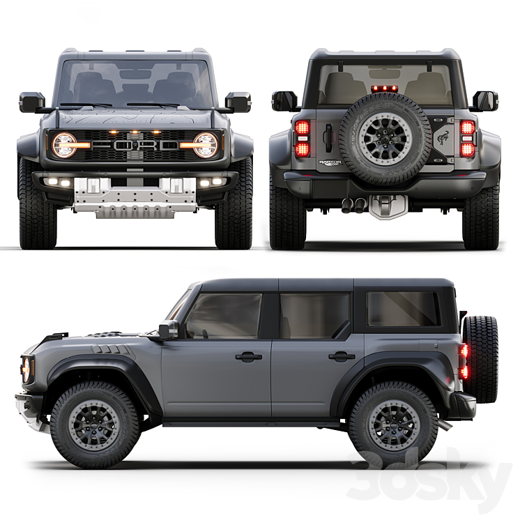 ford bronco raptor福特野马猛禽3D模型