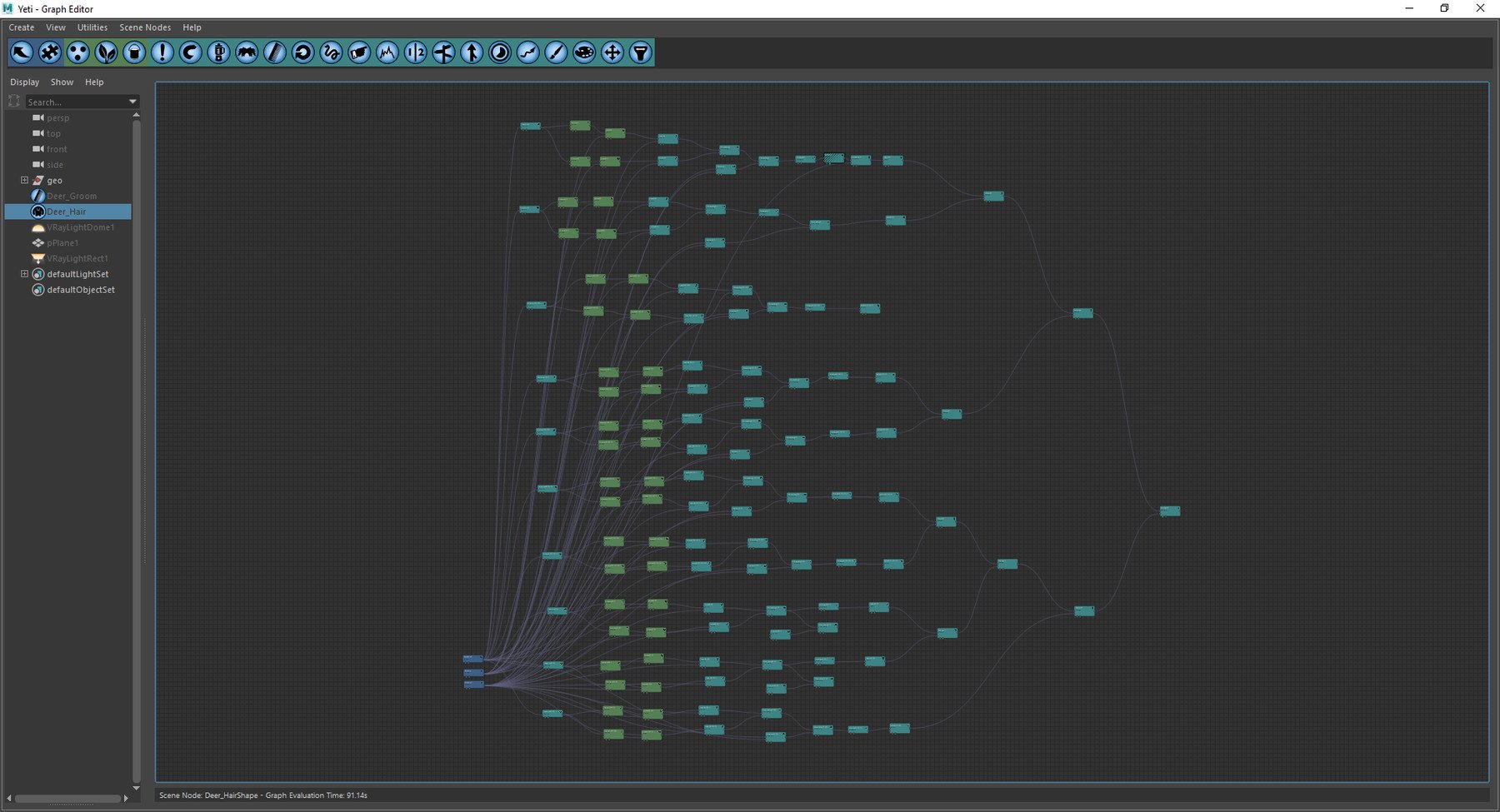 鹿 3D 模型（含毛发、绑定、动画）