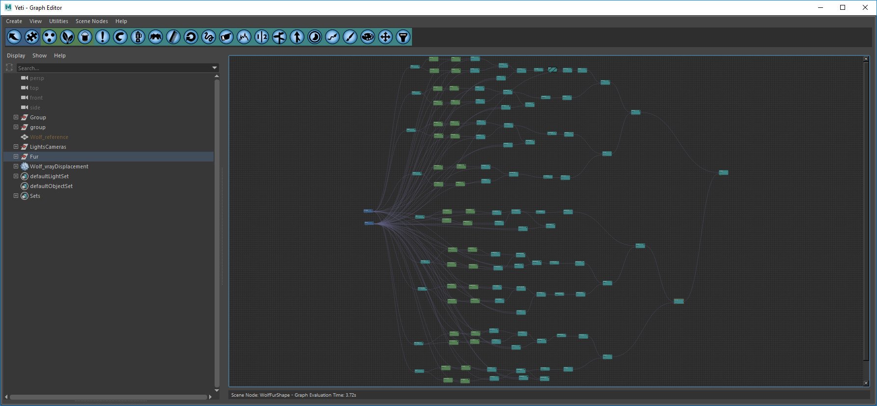 狼 3D 模型（含毛发、绑定、动画）